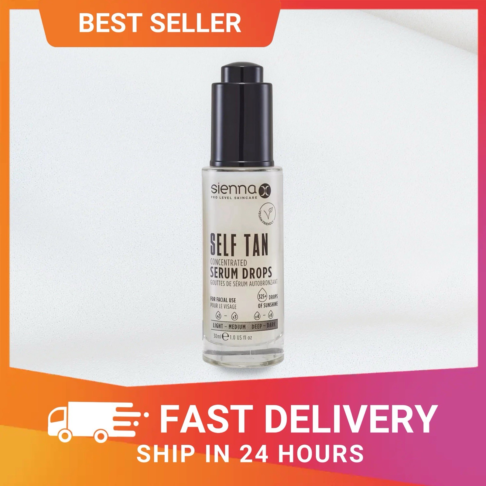 Sienna X Unisex White Self Tan Concentrated Serum Drops In 30Ml - Image 7