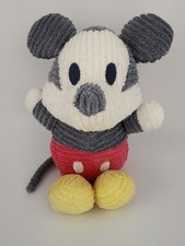 Walt Disney Parks Mickey Mouse Plush Ribbed Stuffed Toy Authentic Original