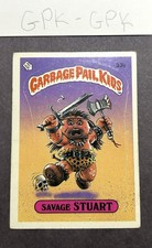 1985 Garbage Pail Kids #33b Savage Stuart Series 1 Matte Back
