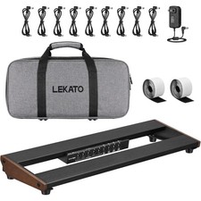LEKATO Gitarren-Pedalboard mit integriertem N...
