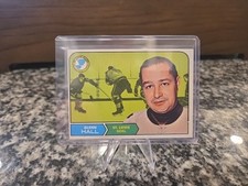 1968 Topps Hockey Card #111 Glenn Hall(HOF) Rookie Card NM VINTAGE ST LOUIS . rookie card picture