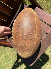 Wilson NFL Official Game Football Ball Pete Rozelle 1960s - 1970s USA Vintage