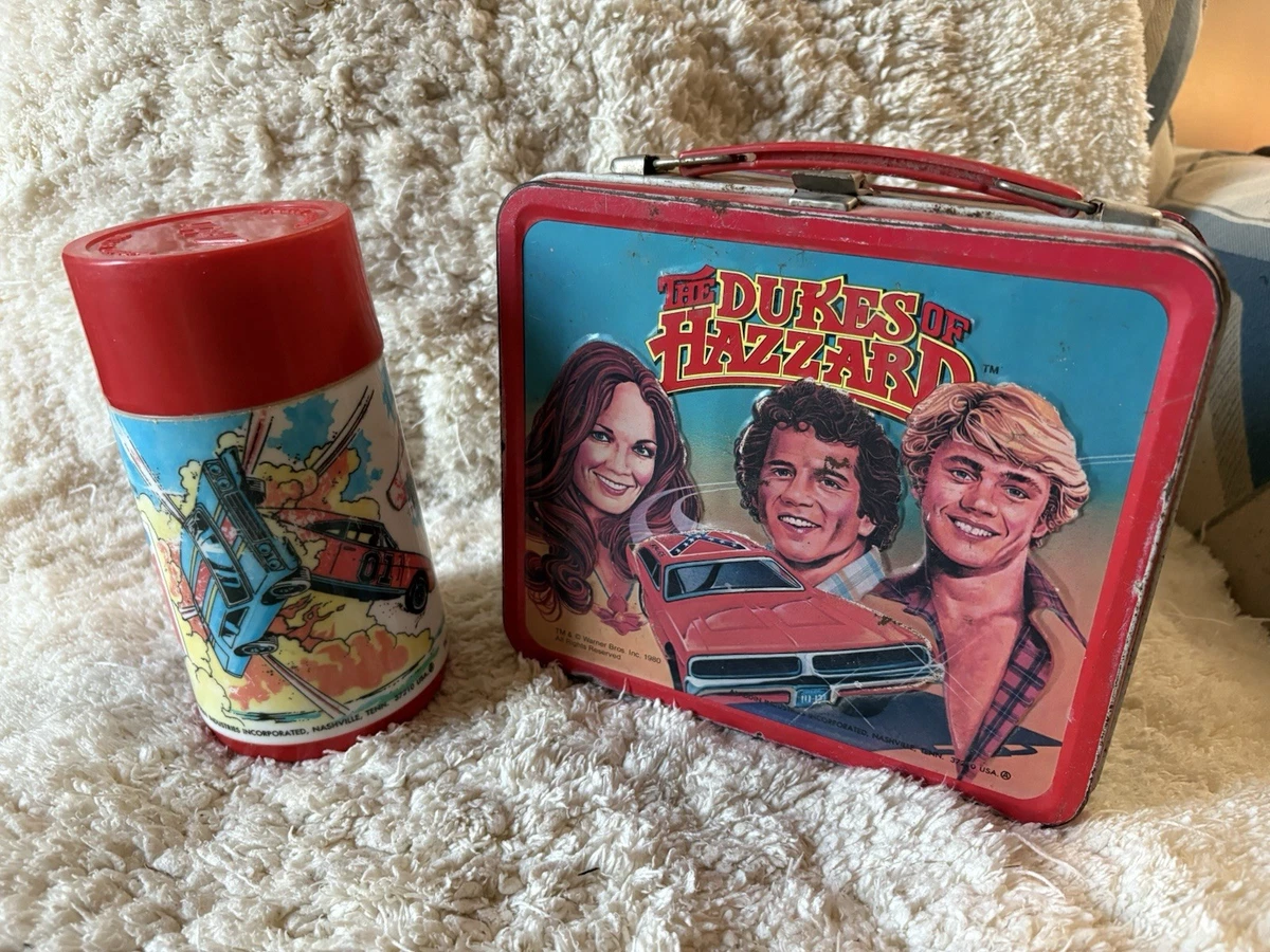 Vintage 1980 DUKES Of HAZZARD Metal Lunchbox & Thermos Aladdin