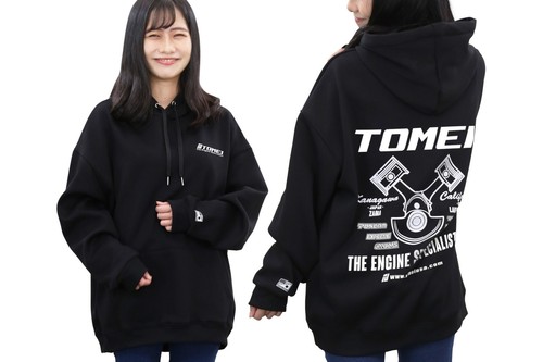 Tomei 2024 Hoodie schwarz Baumwolle - "The Engine Specialist" Automobil-Enthusiast - Bild 4 von 6
