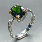 Fine Art Natural Tourmaline Ring 925 Sterling Silver Size 6 /R466597