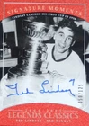 04-05 ud deck legends classics moments ted lindsay wings autograph auto 50/125