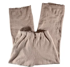 Sincerely Jules Fuzzy Lounge Pants Size Large Pink Cozy Wide Leg Pajama Bottoms