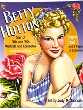 Paper Doll Book UNUSED 2008 Betty Hutton
