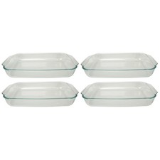 Pyrex 233 3qt Glass Baking Dish (4 Pack)