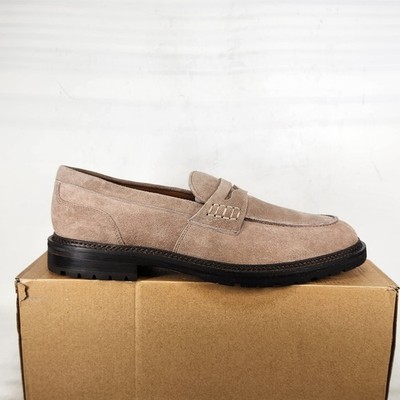 10 MEN - Mr Bs Aleris - Taupe SUEDE - Semi Formal Comfort Slip On Penny Loafer