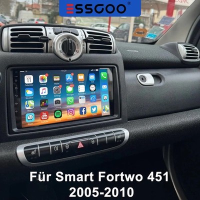 9'' Für Smart Fortwo 451 2005-2010 Apple Carplay Android Auto Autoradio AM FM RDS