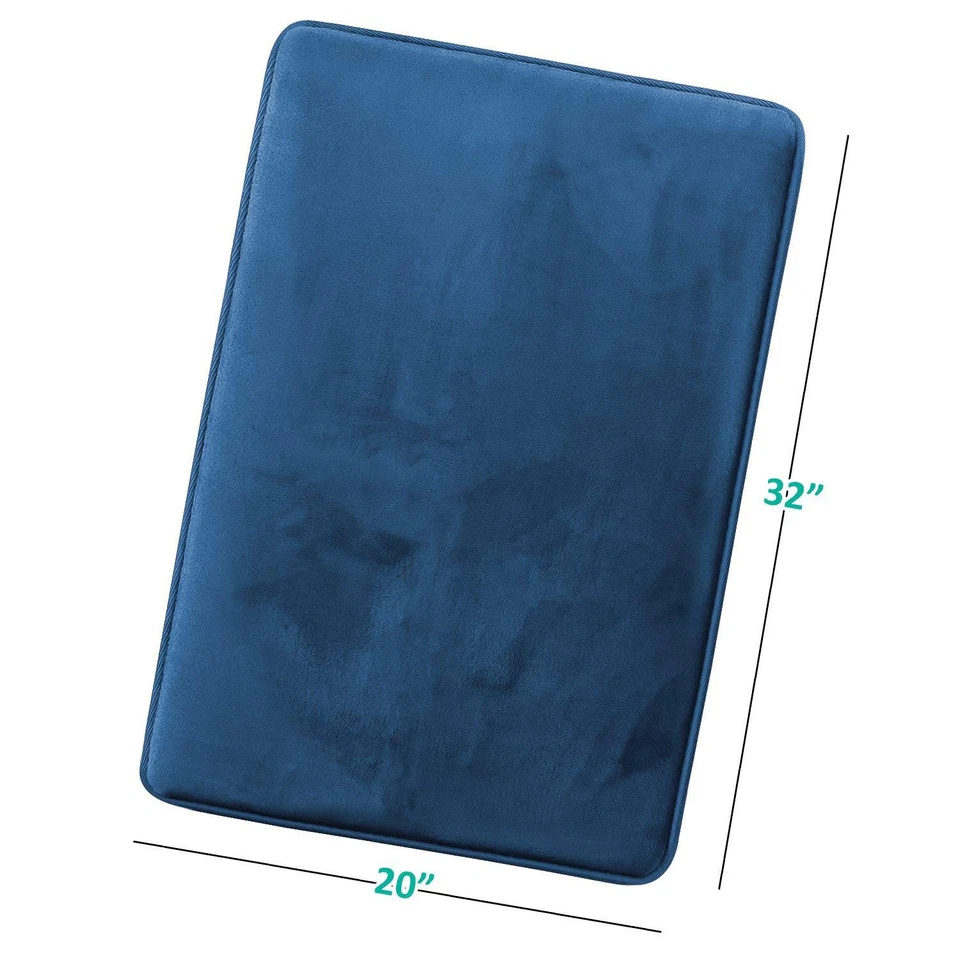 Коврики для ванной, ультрамягкий плюшевый коврик для ванной, нескользящий, бархатный на память... - Изображение 3 из 4