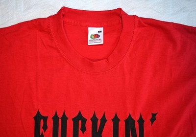 Fuckin' Slayer Deadstock Shirt Music Heavy Metal Rare Red Size