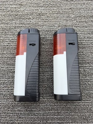 3 in 1 Multi-Function Flashlight Lantern Flasher Orange Vintage Style Lot Of 2