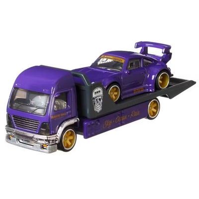 Hot Wheels Team Transport RWB Porsche 930 & Aero Lift #17 FedEx