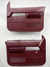 88-94 Chevy Silverado Gmc Sierra Truck Set Of Front Manual Door Panels Oem Red