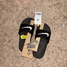 Kid's Nike Kawa Slide Black/White 819352 001 