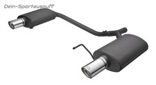 Ulter Duplex Sportauspuff Honda Accord 7 Typ CL7 2.0l je 90mm abgeschrägt