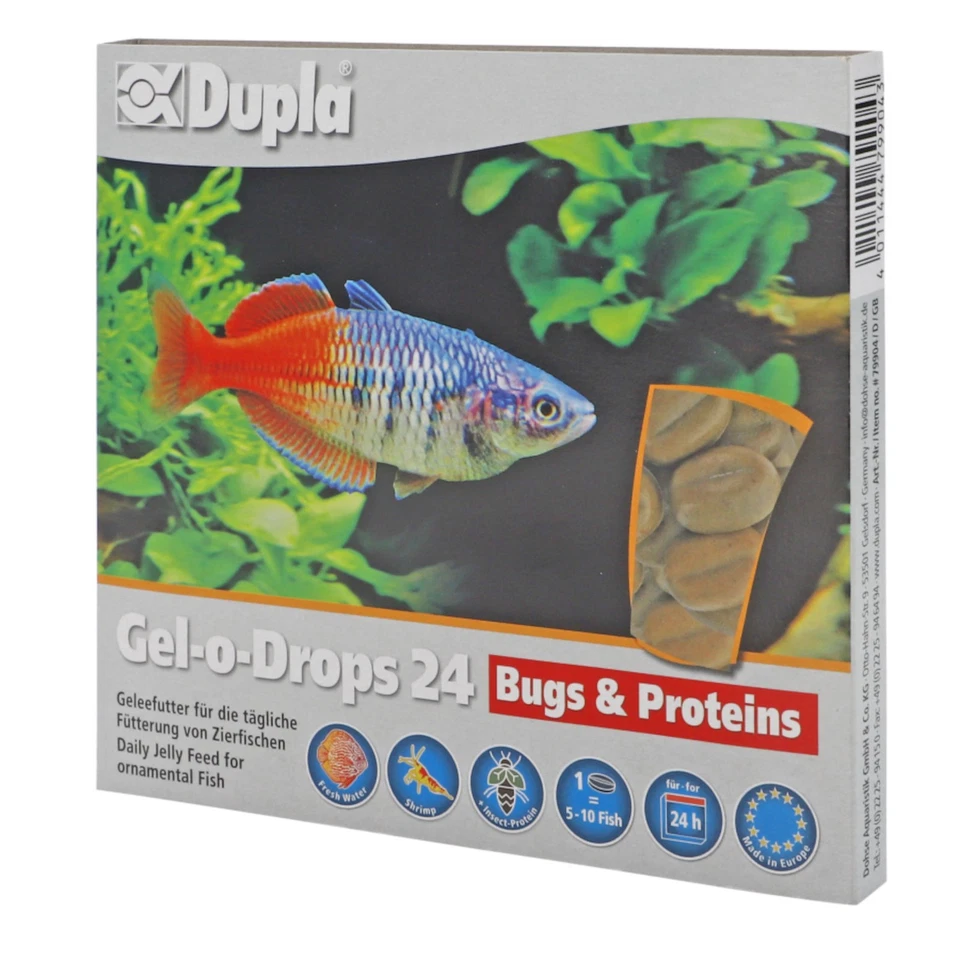 Dupla Aquarienfutter Gel-o-Drops 24 Bugs & Proteins 12 x 2 g Fischfutter Fische
