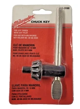 Milwaukee 48-66-3160 K4 Jacobs Chuck Key F/ 36, 16, 37KD, 37PD, 18N 3/8 PILOT