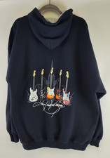 Kenny Wayne Shepherd Multi Guitar Black Hoodie Hooded Sweatshirt Size 3XL