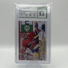 2019-20 Upper Deck UD Canvas Young Guns Cayden Primeau CSG 9.5 #C213 Montreal