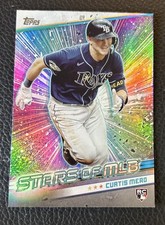 2024 Topps Update Series Stars of MLB Curtis Mead ROOKIE CARD #SMLB-72 (RC) Rays. rookie card picture