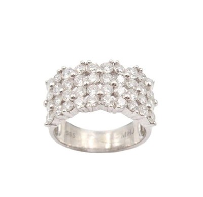 14 kt White Gold ring with 2.00 tcw diamonds - includes $5,800 appraisal