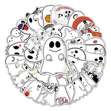 Ghosts Spirits Halloween Cute Seal Sticker 50 pieces