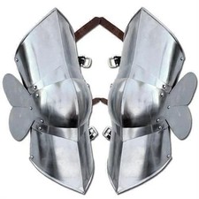 Authentic Medieval Knight Steel Greaves Leg Armor Renaissance Costume