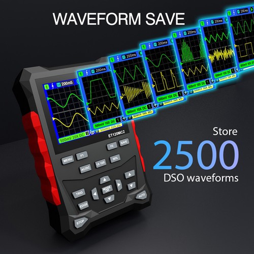 Oscilloscope Portatif Oscilloscope Numérique à écran TFT De 2 4 Pouces Avec - Imagen 3 de 12