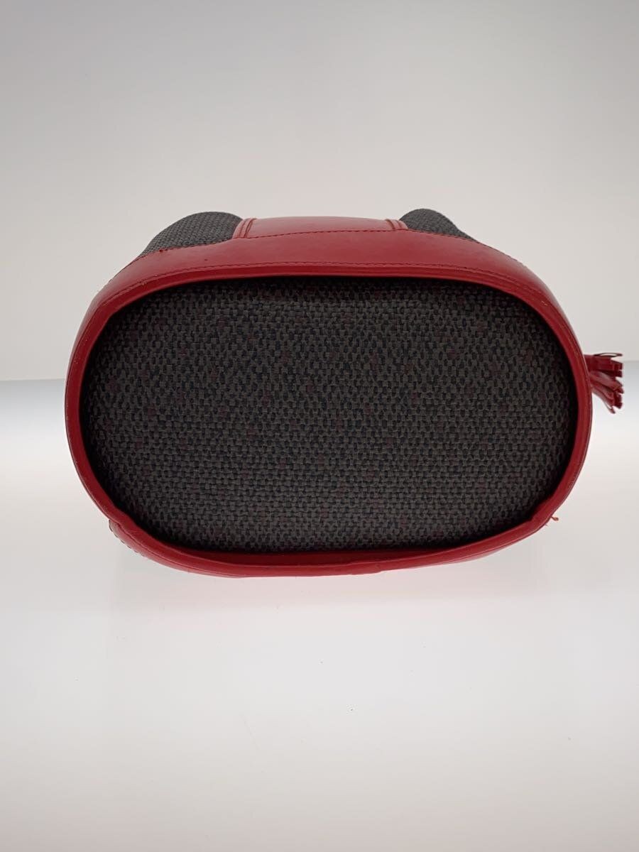 Borsa a tracolla YVES SAINT LAURENT pelle rosso triangolo logo placca YSL usata