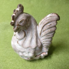 Rooster Shaped Ceramic Incense Container Kogo with Wooden Box