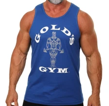 Gold’s Gym Tank Top Classic Bodybuilding Stringer Muscle Fitness Men’s Tank