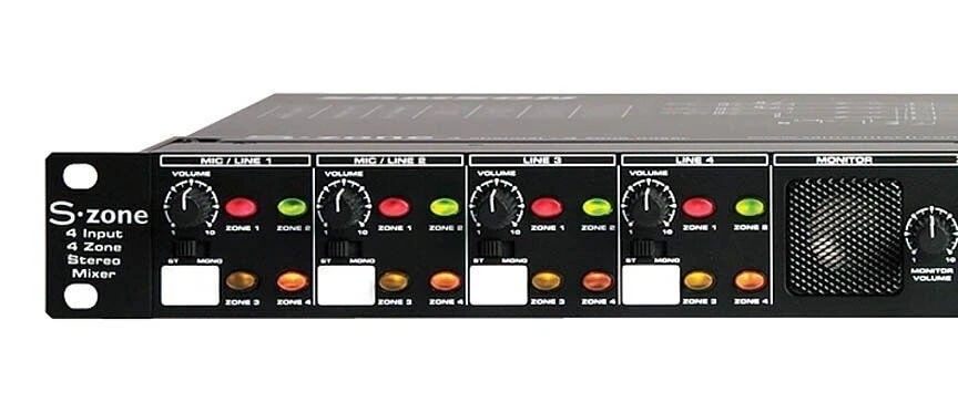 Samson SA-SZONE S-Zone 4-Input/4-Zone Stereo Mixer with Advanced Control - Image 2 of 4