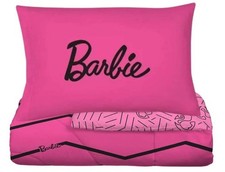 Barbie "Chevron" Kids 2pc Reversible Twin/Full Comforter Set-W27300893401
