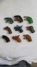 Children's Jurassic Dinosaur Vinyl Finger Puppets Set Lot Of 11