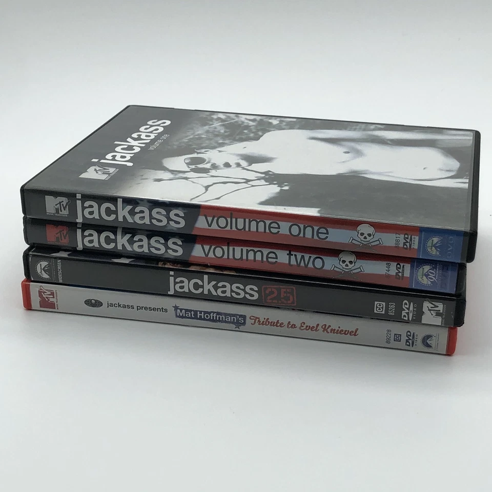 Jackass DVD Lot of 4 Sets Jackass 1-2-2.5 UR Evel Knievel Foto 3 de 4