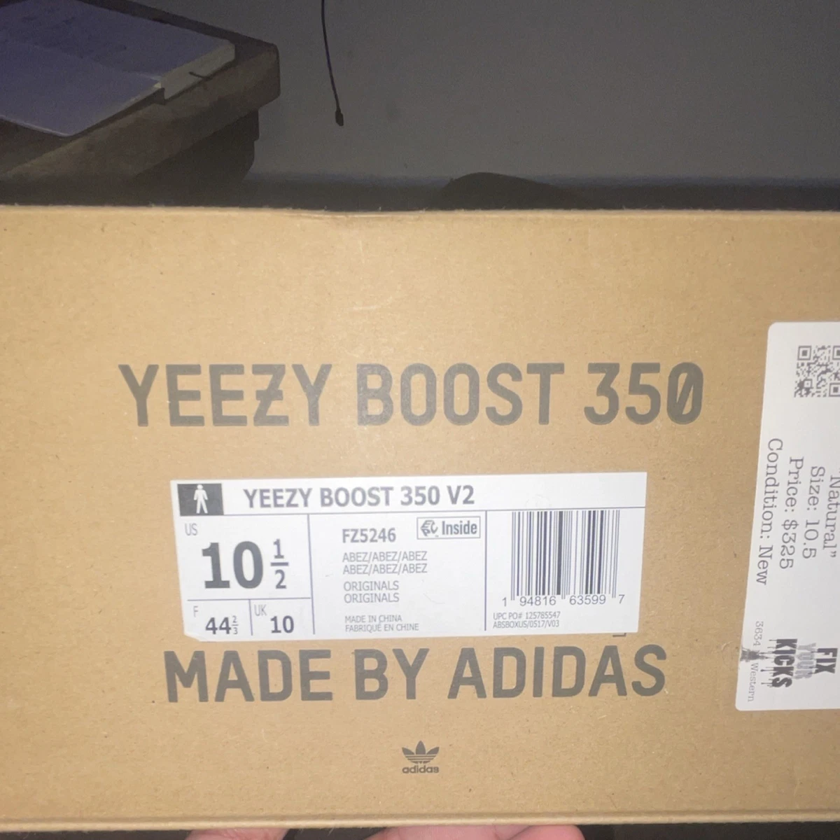 adidas gazelle silver green womens ADIDAS YEEZY BOOST 350 V2 NATURAL(PRE-OWNED) FZ5246 SIZE 10  Original Grail
