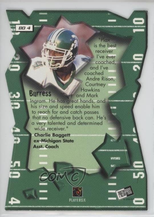 2000 Press Pass Breakout Plaxico Burress #BO4 Rookie RC 1l6n