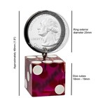 3 Pack Novelty Key Rings Featuring Authentic Vegas Tahoe Reno Casino Dice Red — photo 4
