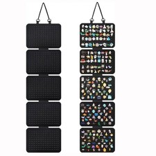 5 Layer Hanging Jewelry Organizer Felt Earring Holder Wall Storage Bag UK