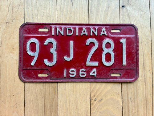 1964 Indiana License Plate