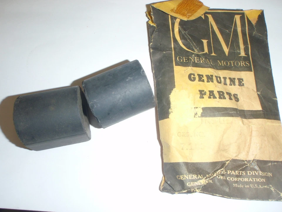 2 bujes de goma estabilizador delantero/barra estabilizadora GM 1949-1957 Pontiac NOS Foto 4 de 4