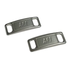Nike AF1 Replacement Lace Tags Shoe badge SILVER Air Force Ones Dubraes BEST