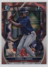 2023 Bowman Chrome Prospects Rose Gold Lava Refractor 10/10 Lyonell James 1b3