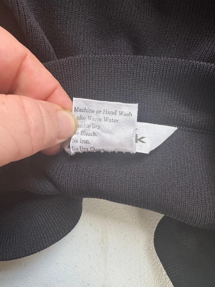 Falda Misook Mujer XL Negra Acordeón Plisado Tejido Tirar de Cintura Elástica Acrílico Foto 4 de 4