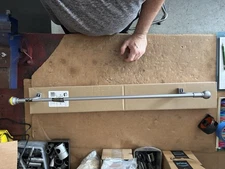 Maytey Ball Twist & Shout Decorative Window Tension Rod Adjust 28in to 48in New