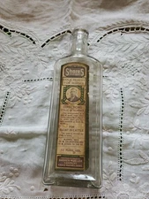 Antique Shores Colic Remedy For Horses Glass Bottle, Paper Label, 12 Fl Ozs.