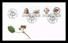 Denmark Flora Danica Porcelain Service Strip of 4 First Day Cover